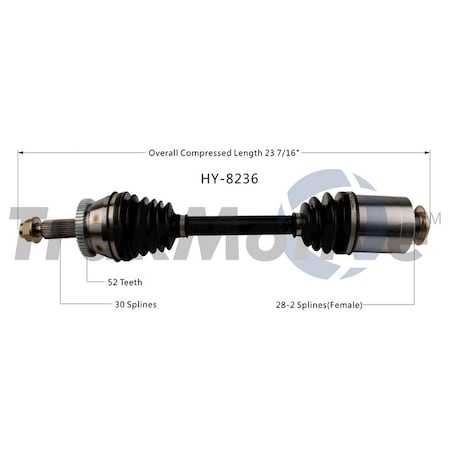 Surtrack Axle Cv Axle Shaft, Hy-8236 HY-8236
